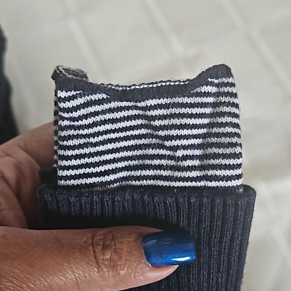 Nautica Women's Turtle Neck Cotton Sweater XS Navy Blue - Picture 8 of 16